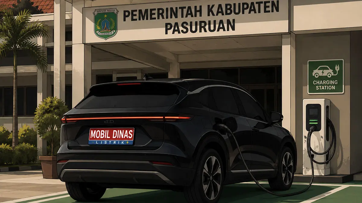 Ilustrasi mobil listrik bakal menjadi mobil dinas sejumlah pejabat Pemkab Pasuruan. Saat ini, rencana itu masih dikaji. 