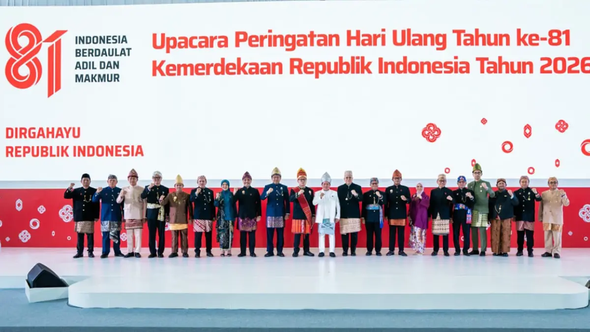 KHIDMAT: Suasana Upacara HUT ke-81 Kemerdekaan RI yang digelar BRI. 