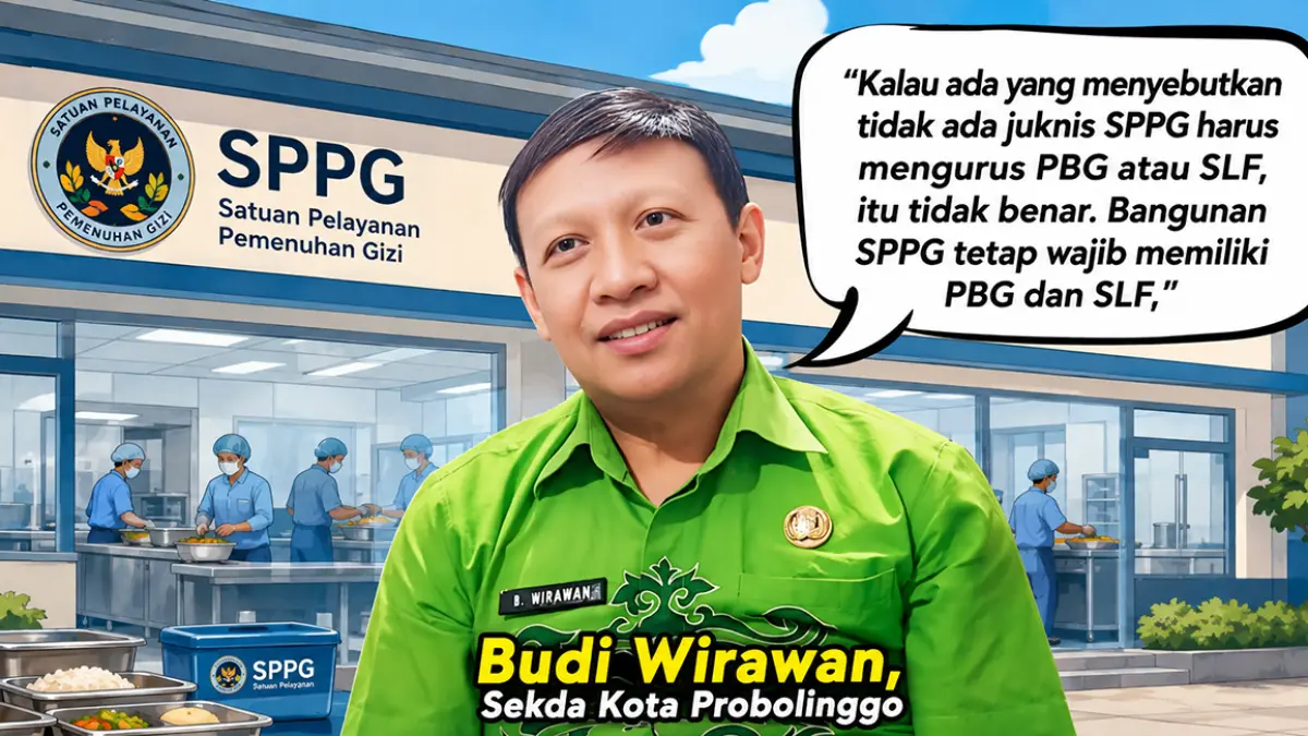 Sekda Kota Probolinggo, Budi Wirawan-Ilustrasi SPPG. (Dok-Ilustrasi AI)