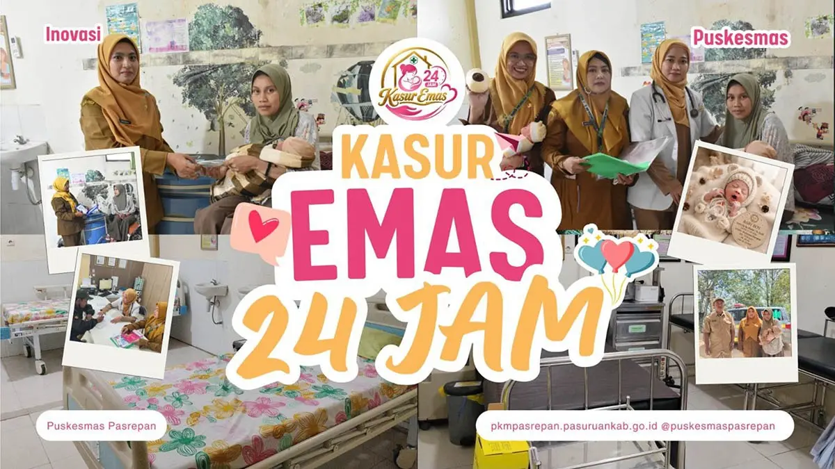 LAYANAN GRATIS: Tim medis Puskesmas Pasrepan saat memberikan pelayanan persalinan program "Kasur Emas 24 Jam" di Kabupaten Pasuruan. (Puskesmas Pasrepan for Radar Bromo)