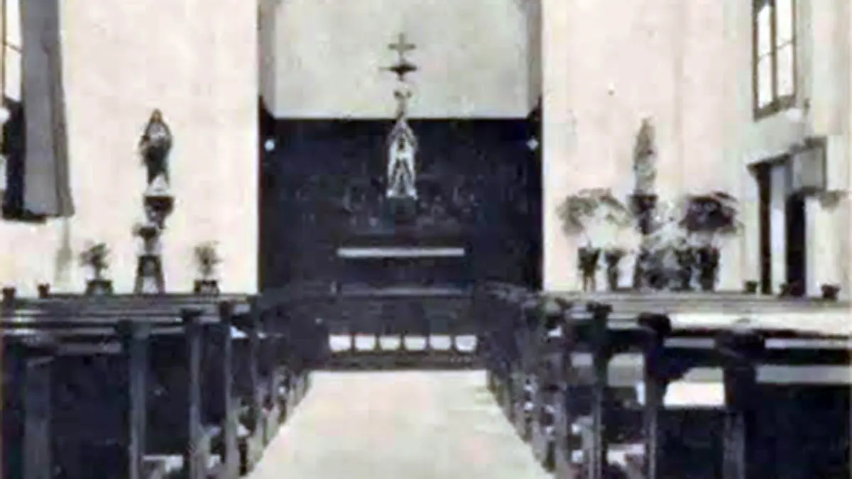 KUNO: Kondisi dalam Gereja St. Antonius Padua yang menjadi tempat jemaat untuk beribadah. (Istimewa)