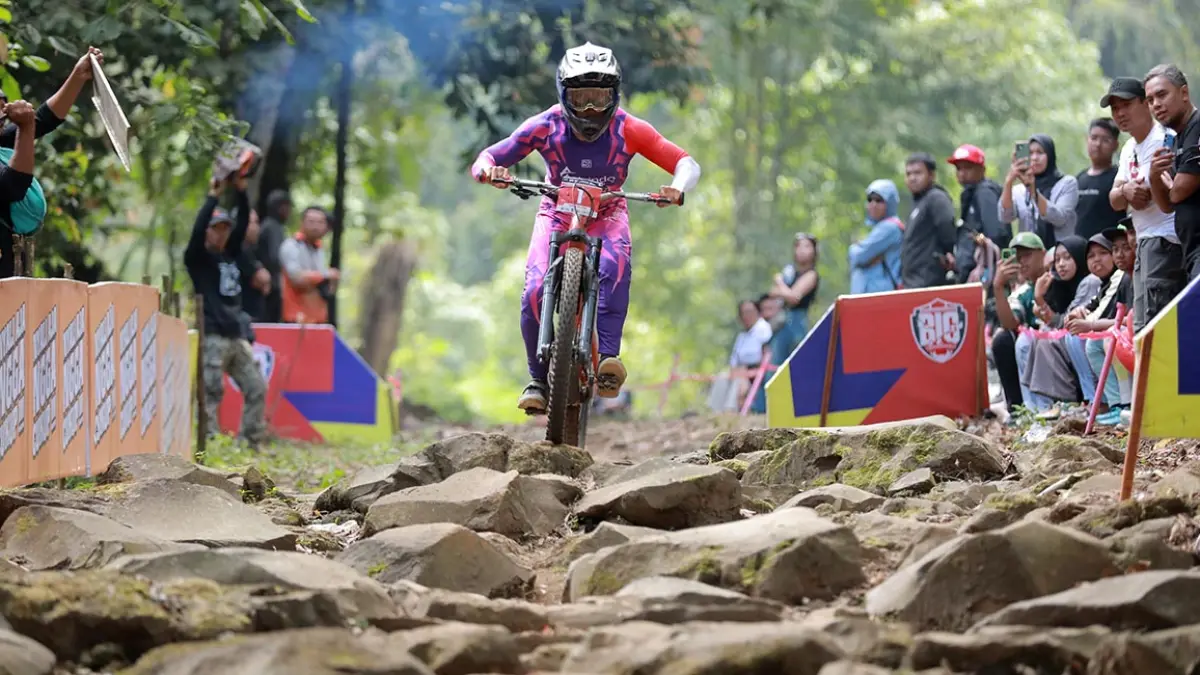BAKAL ALL OUT: Agung Prio Aprilliano dari Astrindo Racing siap all out di 76 Ultimate Downhill 2026 seri II Pasuruan.