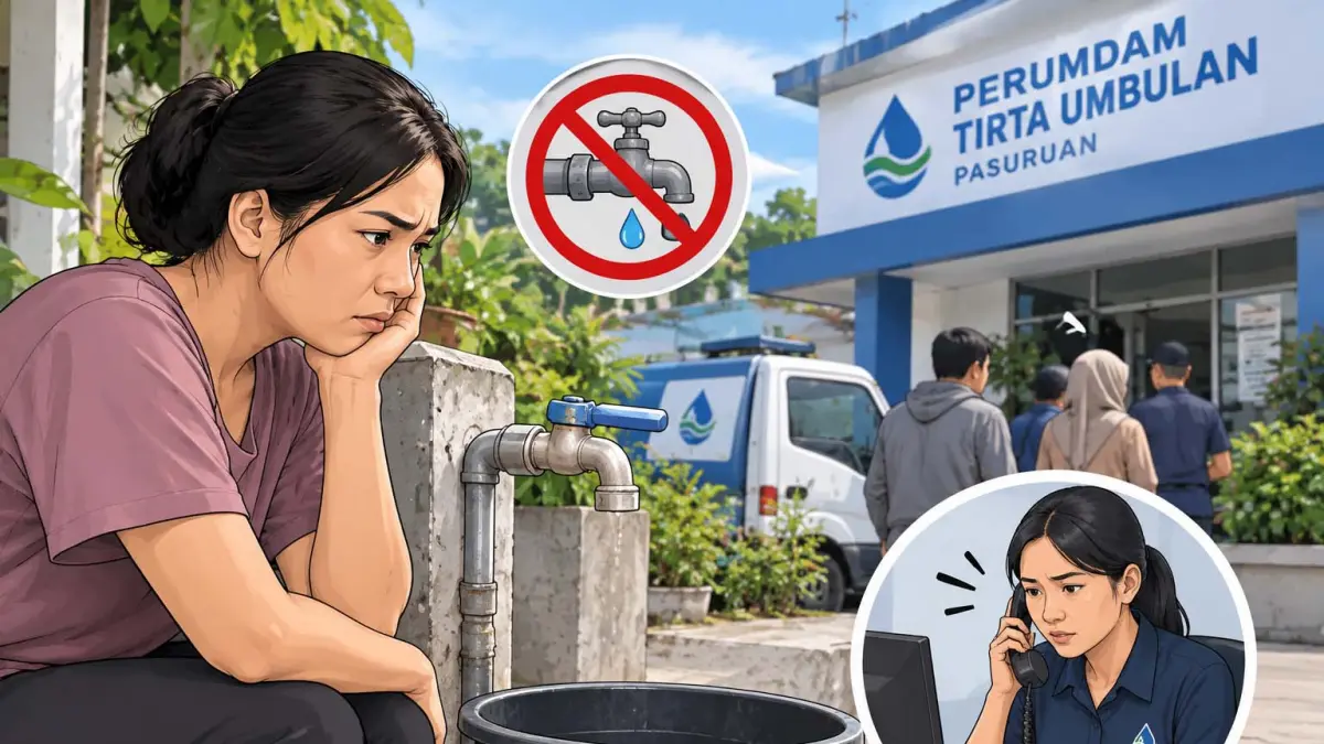 Banyak Keluhan Air Perumdam Tirta Umbulan Pasuruan Tidak Mengalir