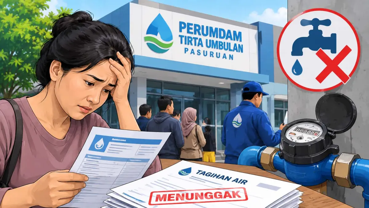 13.689 Pelanggan Perumdam Tirta Umbulan Pasuruan Menunggak Pembayaran, 7.493 SR Dicabut Permanen