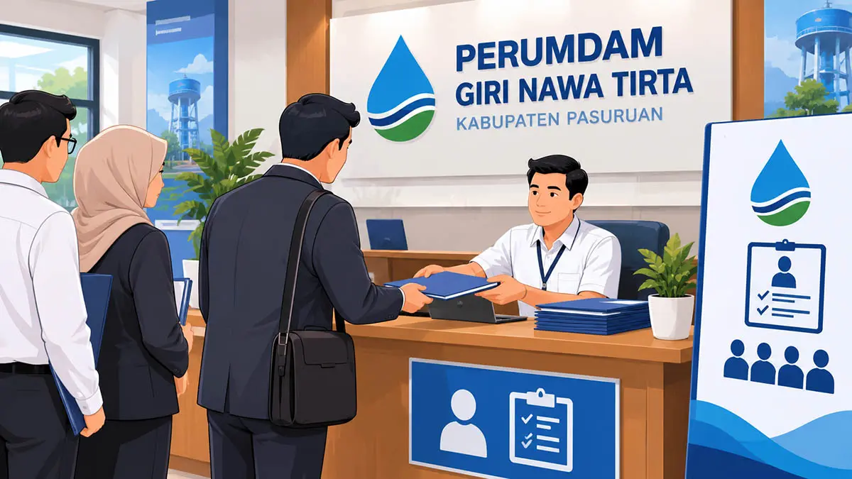 Pendaftaran Direktur dan Dewan Pengawas Perumdam Giri Nawa Tirta Kabupaten Pasuruan Resmi Dibuka