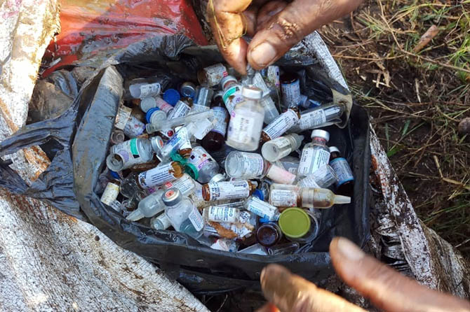 Ilustrasi sampah medis