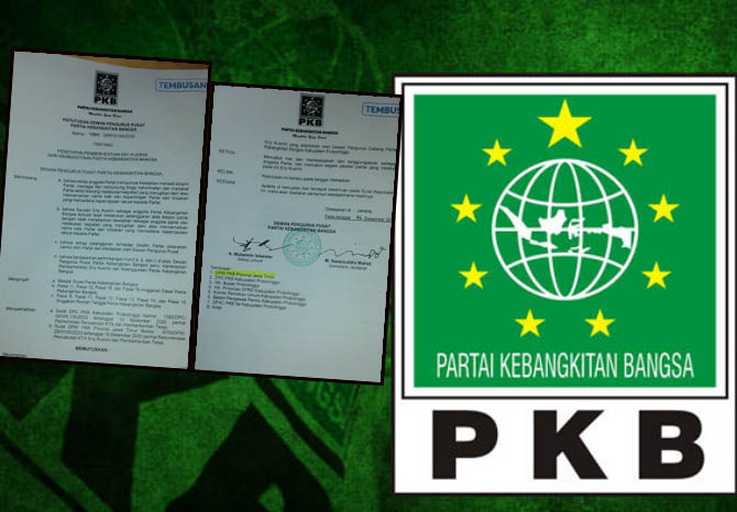 DARI DPP: SK dari DPP PKB yang dikeluarkan untuk Eny Kusrini. (Foto: Istimewa)