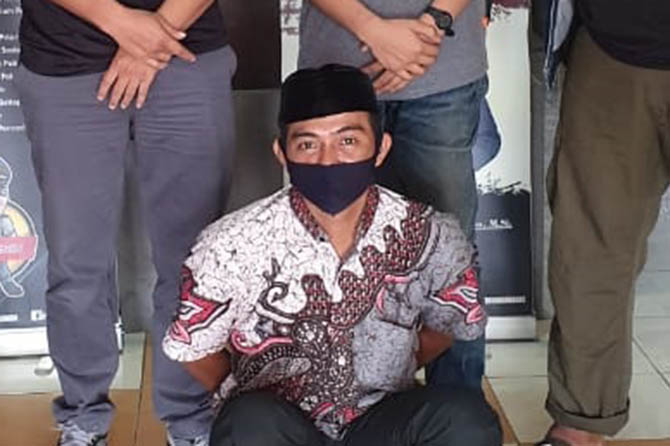 RESIDIVIS: Untung yang kini harus berurusan dengan hukum lagi. (Foto: Polres for Jawa Pos Radar Bromo)