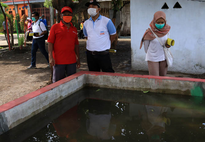 SEMAKIN BANYAK: Salah satu kolam budi daya ikan yang dikembangkan warga Kota Pasuruan. Saat ini ada enam kelurahan yang banyak terdapat budidaya perikanan darat. (Foto: M Zubaidillah/Jawa Pos Radar Bromo)