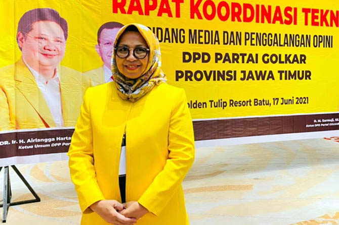 Ketua DPD Partai Golkar Kabupaten Pasuruan, Rias Yudikari Drastika, SH.,