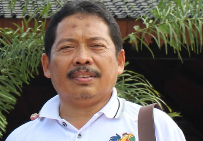 MASIH DITAHAN: Munif Eks PLT Kepala Kemenag Kota Pasuruan yang hingga kini masih dititipkan di Lapas Pasuruan. (Foto: Dok. Radar Bromo)