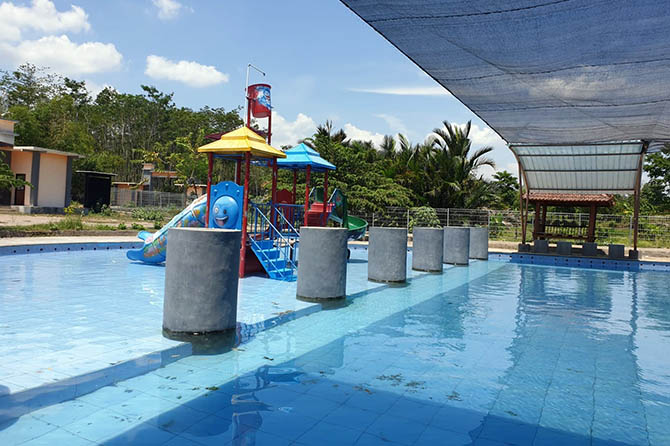 SUDAH RAMPUNG: Umbulan Park yang saat ini sudah rampung dibangun. (Mukhamad Rosyidi/Radar Bromo)