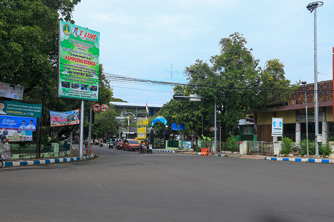 KINI: Suasana perempatan Jalan Balai Kota sekarang.