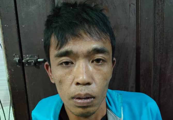 DITAHAN: Paino alias Tukik, dibekuk polisi karena kasus pencurian sepeda motor. (Foto: Polsek Nongkojajar for Jawa Pos Radar Bromo)
