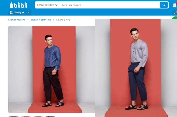 Celana cingkrang Zayn kini sudah tersedia di Blibli.com