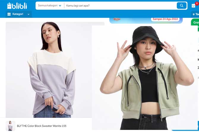 Jaket Blythe kini tersedia di Blibli.com