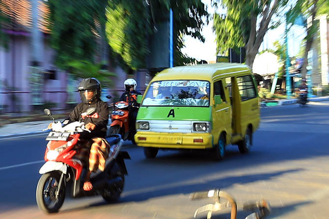 Angkot di Kota Probolinggo dipotret beberapa waktu lalu. (Dok. Radar Bromo)