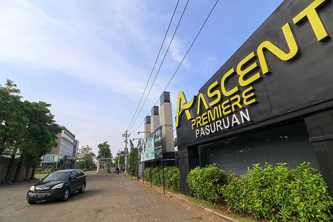 LOKASI ACARA: Ascent Premiere Hotel yang menjadi tempat Radar Bromo Award 2022 Jumat malam (14/10). (M. Zubaidillah/Jawa Pos Radar Bromo)