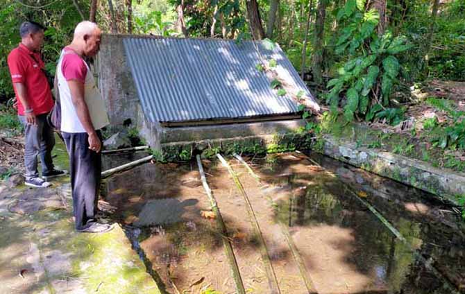DIKENAL BERTUAH: Lokasi sumber air utama di Sumber Dawet, yang berada di Dusun Beji Ledok, Desa Sumbersuko, Kecamatan Purwosari. (Foto: Rizal F Syatori/Jawa Pos Radar Bromo)