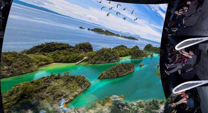 Flying Over Indonesia, teater terbang virtual pertama di Asia