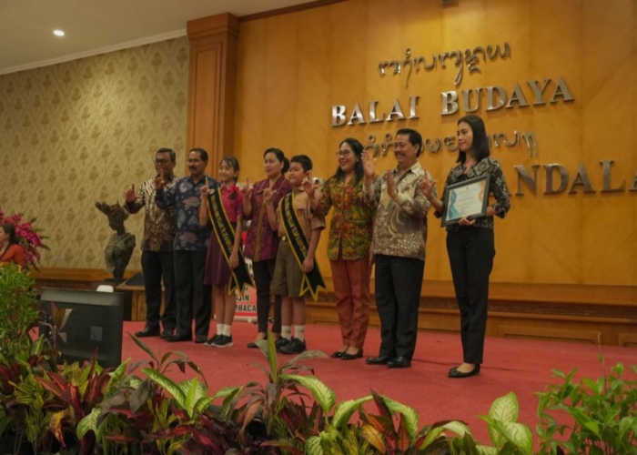 TALKSHOW: Pelaksanaan Talkshow Literasi oleh Dinas Kearsipan dan Perpustakaan Badung bersama Perpustakaan Nasional Republik Indonesia di Balai Budaya Giti Nata Mandala, Puspem Badung, Sabtu (24/6).