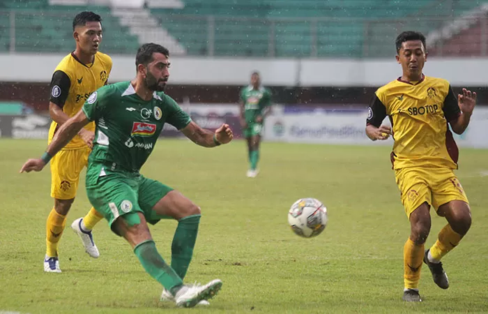 BERTAHAN: Jihad Ayoub masih berseragam PSS Sleman Liga 1 Indonesia musim 2023/2024.