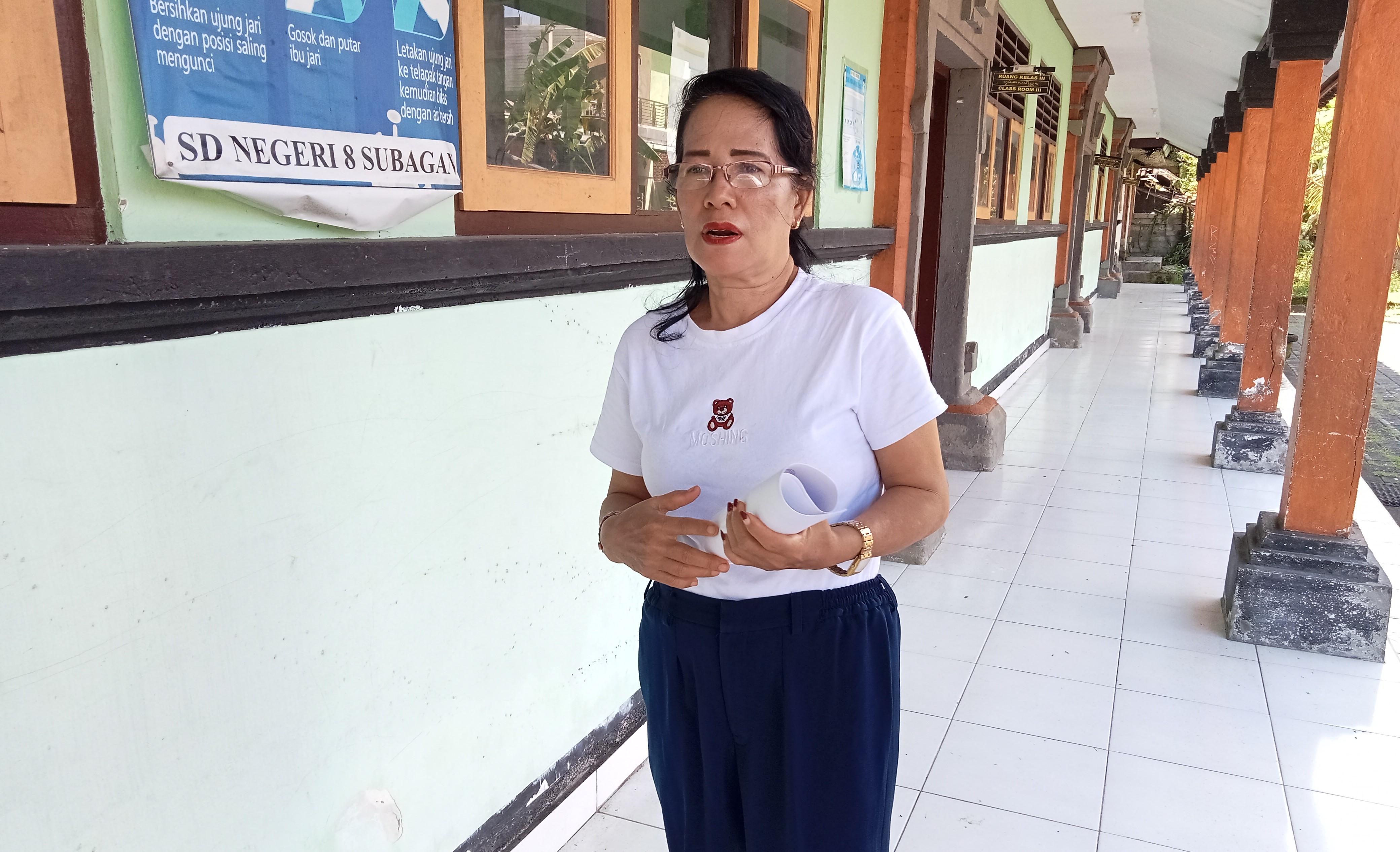 Kepala Sekolah SDN 8 Subagan Ni Gusti Nyoman Dewi.