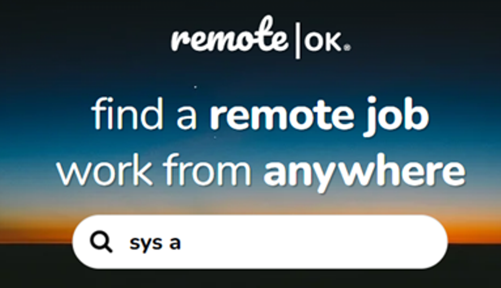 REMOTE: Halaman situs RemoteOK