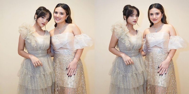 GAK KEBANTING: Foto bareng Fuji dan Marsha Aruan. Warganet sebut kecantikan Fuji gak kebanting.