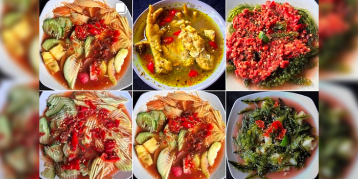 RUJAK PEDAS: Warung Men Runtu menyajikan rujak segar dan pedas. Warung ini pernah didatangi floger Magdalena dan Farida Nurhan.