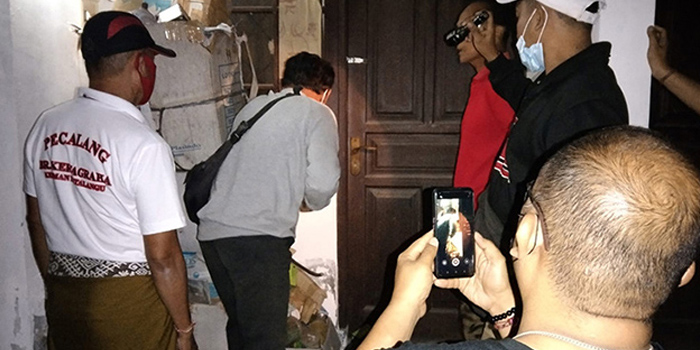 MEMBUSUK: Jenazah Stevanus saat didapati sudah mengalami leban mayat dan wajahnya mengalami pembusukan.