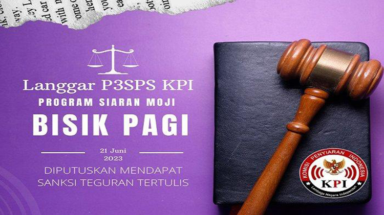 KPI Berikan sanksi berupa teguran tertulis kepada MOJI TV
