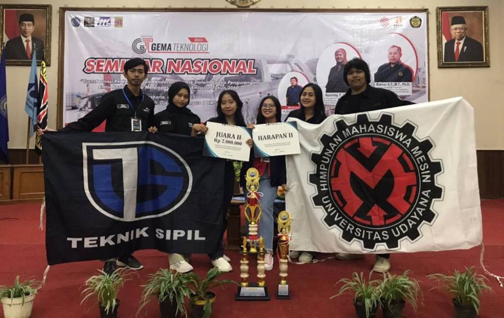 JUARA: Mahasiswa Fakultas Teknik Unud berhasil raih 2 prestasi nasional.