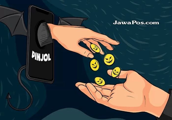 Ilustrasi pinjaman online.
