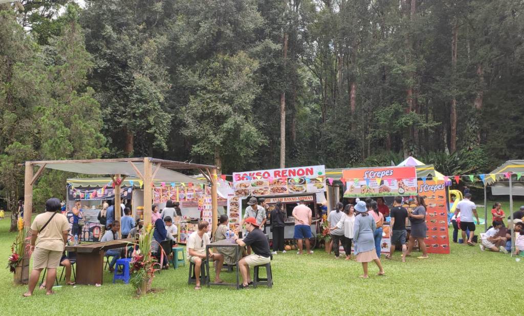 ACARA SERU: Aktivitas bazar UMKM di Kebun Raya Bedugul dalam rangka menyambut hari raya Galungan dan Kuningan Januari 2023 lalu.
