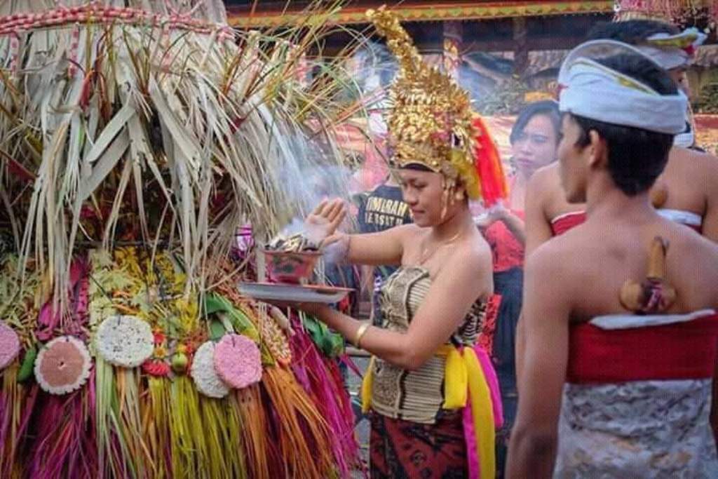Usaba Sumbu di Desa Adat Timbrah, Karangasem adalah satu tradisi Hindu Bali yang unik. Terutama soal babi guling.