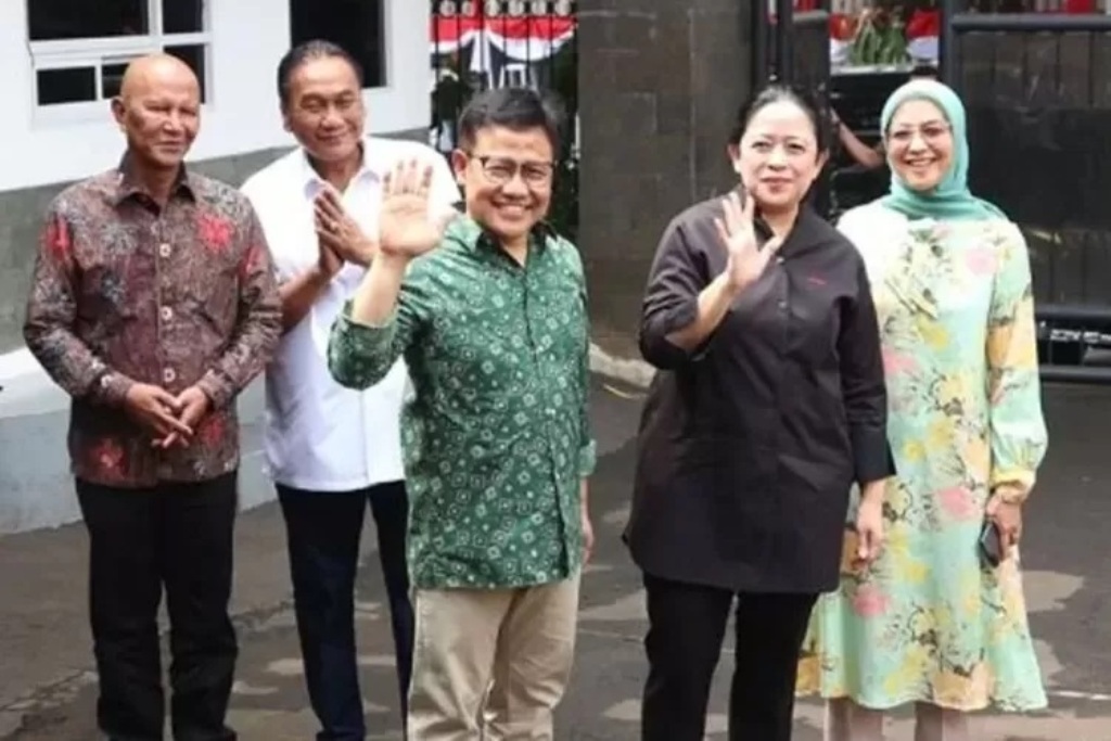 BERTEMAN: Pertemuan Cak Imin dan Puan Maharani. Mereka sudah berteman sejak kecil, bahkan Puan sebut Cak Imin seperti kakak.