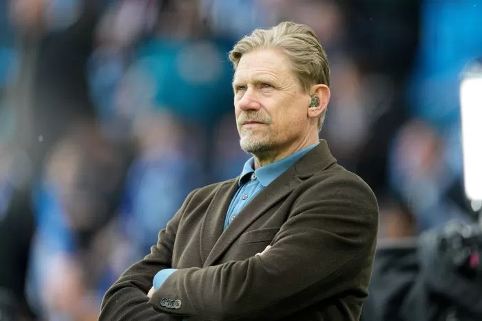 Pemain legenda Manchester United Peter Schmeichel.