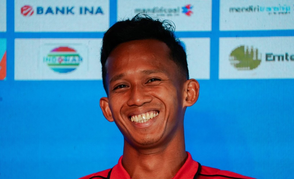 Pemain Bali United M Rahmat mengaku bertambah semangat saat lawan Persik Kediri