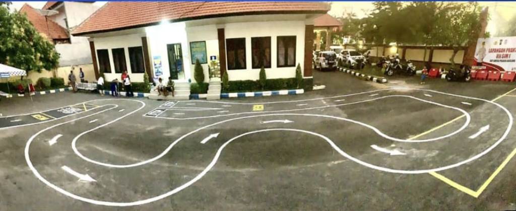 Lintasan untuk Uji SIM C di Kabupaten Buleleng
