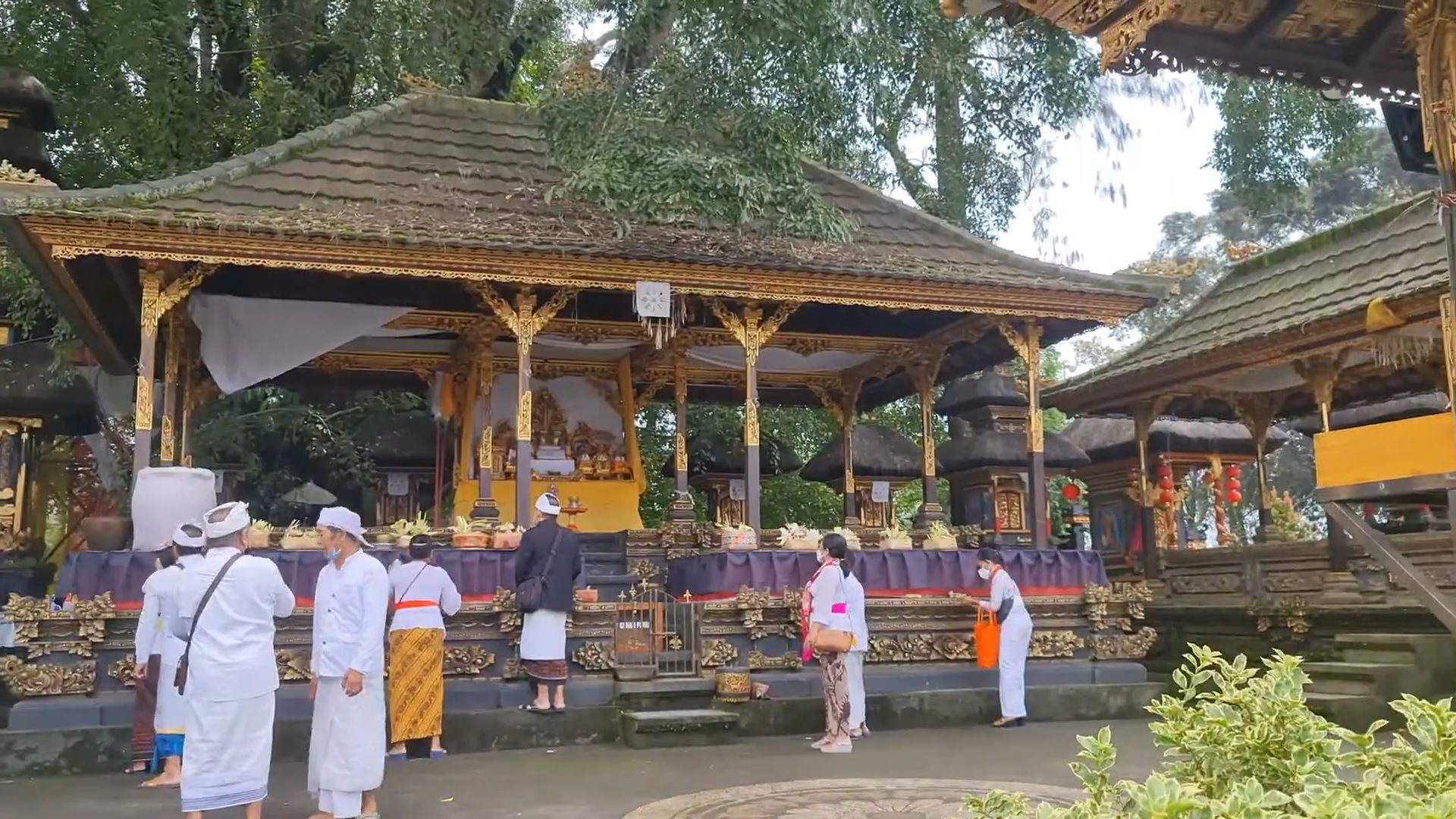 Areal utama mandala Pura Bukit Indrakila di Desa Dausa, Kecamatan Kintamani, Bangli, Bali.