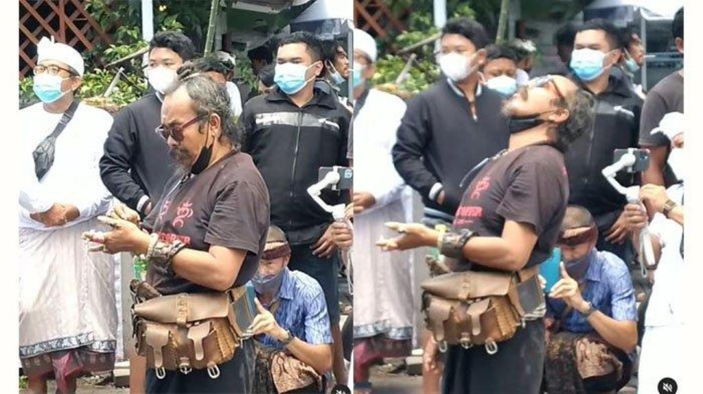 VIRAL: Jro Pasek Pawang Hujan sempat viral beberapa tahun lalu. Dia Pernah diundang wawancara oleh TV nasional.