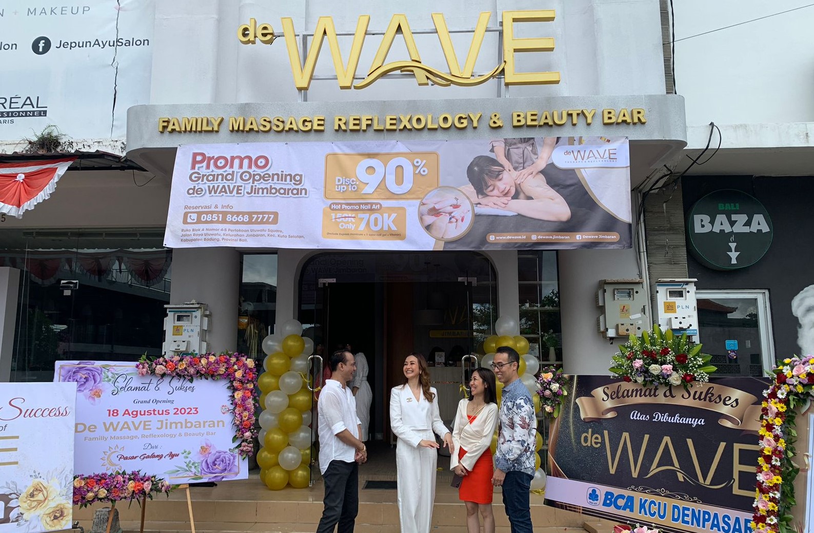 Cabang pertama De Wave di Bali.