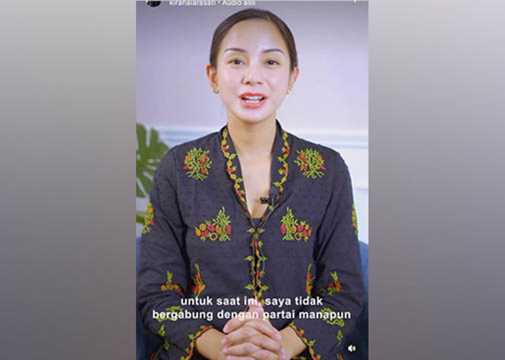 MUNDUR: Kirana Larasati mundur dari PDI Perjuangan. Pengunduran dirinya disampaikan tepat pada hari kemerdekaan.