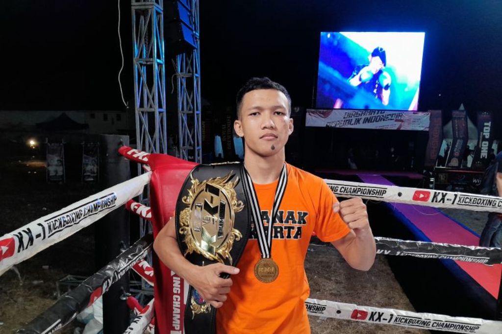 ATLET: Atlet kick boxing Kamil Bagastrianto mengaku sedang mengatur pola makan untuk bisa turun di ajang internasional.
