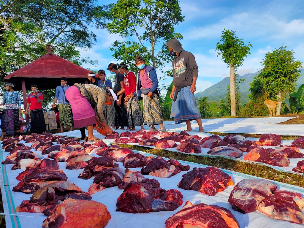 Tradisi Nyedaang Duwe terdapat di Desa Tambakan, Kecamatan Kubutambahan, Buleleng Bali.
