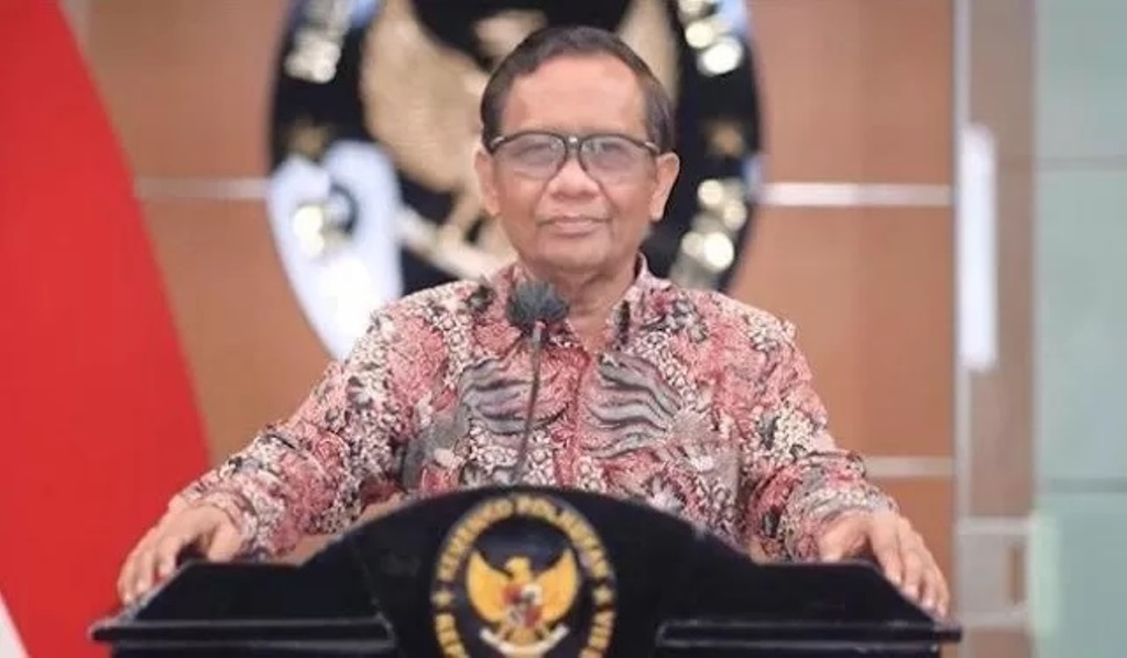 Menteri Koordinator Bidang Politik, Hukum, dan Keamanan (Menkopolhukam) Mahfud MD