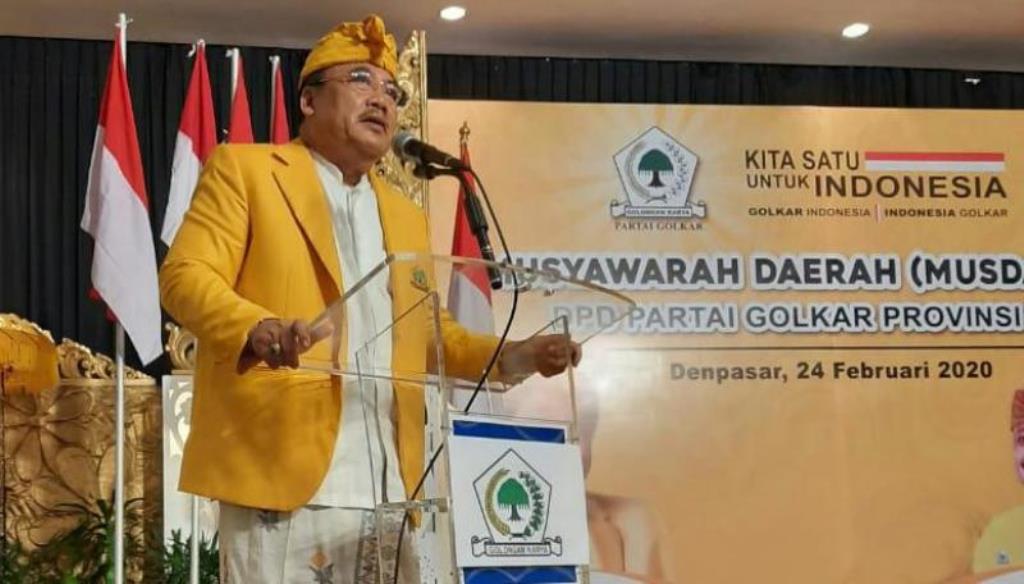 Ketua DPD Bali Partai Gokar I Nyoman Sugawa Korry.