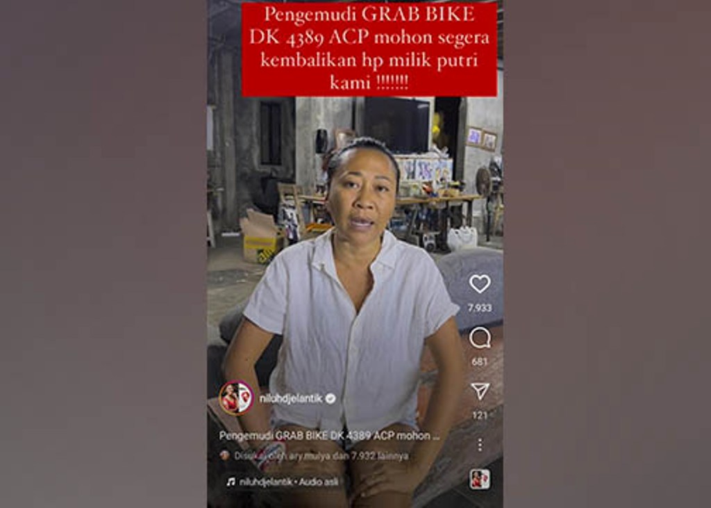 NILUH DJELANTIK: Politisi sekaligus pengusaha Niluh Djelantik mengungkap sang putri bernama Ines kehilangan HP. Namun postingan Niluh Djelantik dikritik netizen.