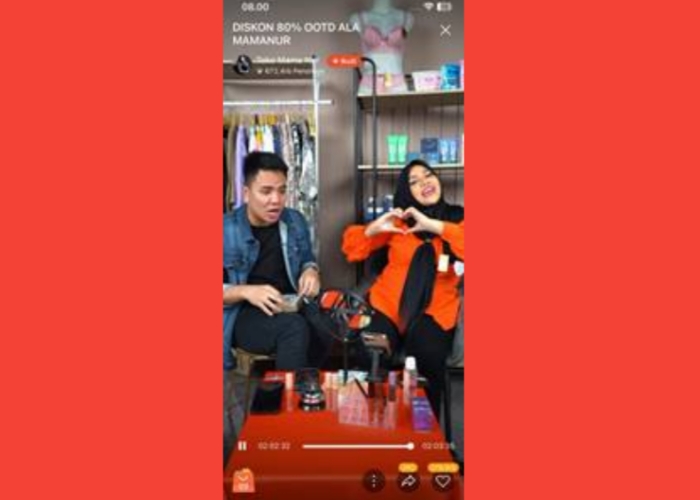 Capture @TokoMamaNur Shopee Live